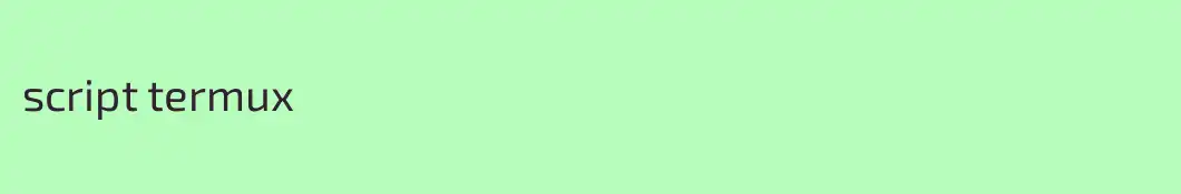 script termux